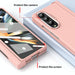 Two Tone Contact Lens Hinge Flip Case For Samsung Fold 4