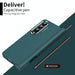 Two Tone Contact Lens Hinge Flip Case For Samsung Fold 4