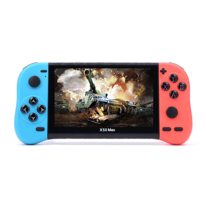 X50 Max 5.1 Inch Screen Handheld Game Console For Double Player With 6000 & Games