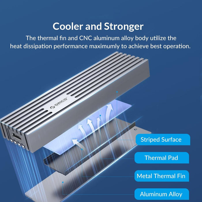 High Speed Usb3.2 M.2 Nvme Ssd Enclosure