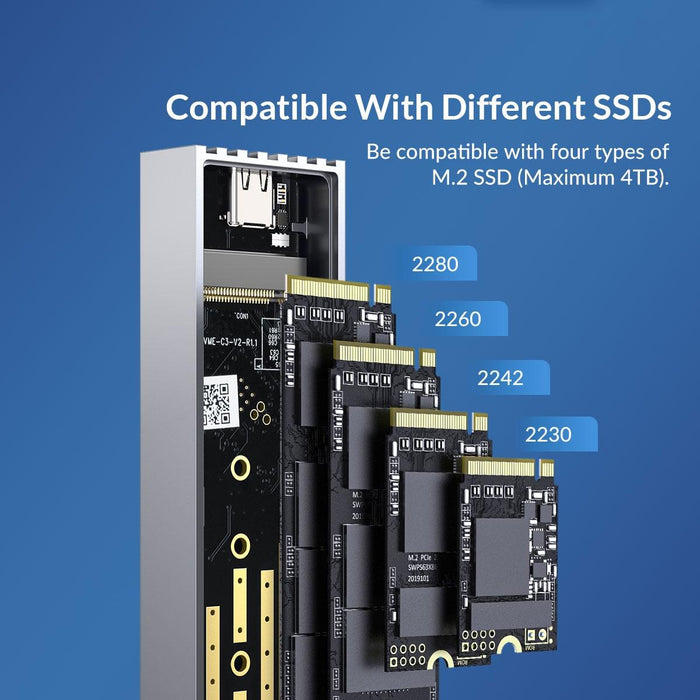 High Speed Usb3.2 M.2 Nvme Ssd Enclosure