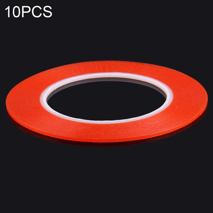 10 Pcs 5mm Double Sided Adhesive Sticker Tape 25m Length