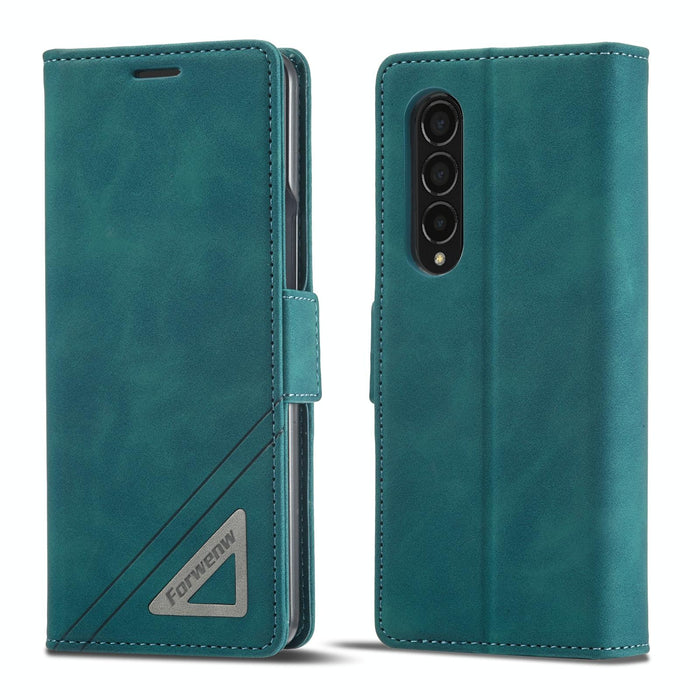 Dual Side Buckle Leather Phone Cover For Samsung Galaxy z