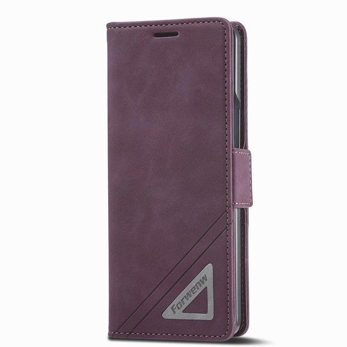 Dual Side Buckle Leather Phone Cover For Samsung Galaxy z