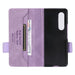 Leather Flip Phone Case With Magnetic Clasp For Samsung