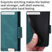 Leather Flip Phone Case With Magnetic Clasp For Samsung