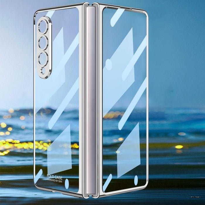 Electroplated Glass Full Coverage Phone Case For Samsung