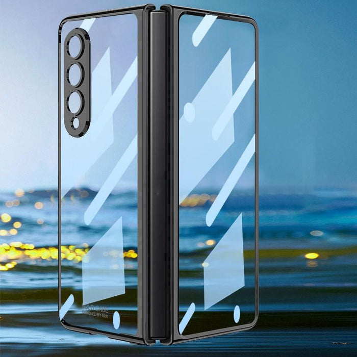 Electroplated Glass Full Coverage Phone Case For Samsung