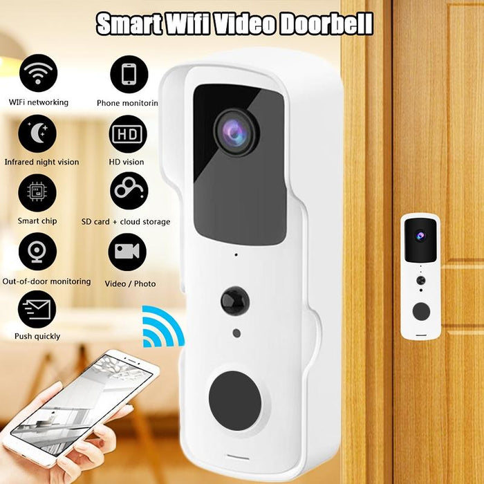 Smart Wifi Video Doorbell Support Two-Way Intercom & Night Vision