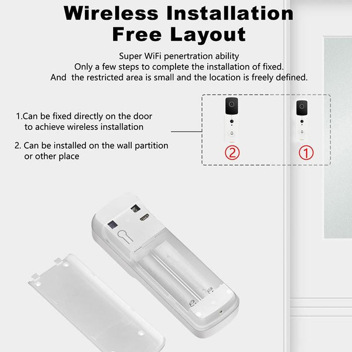 Smart Wifi Video Doorbell Support Two-Way Intercom & Night Vision