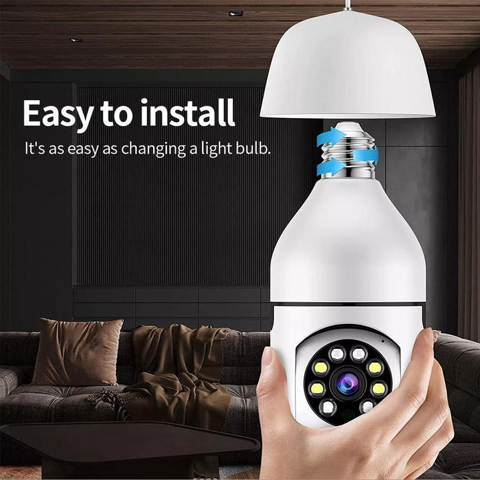 A6 2Mp Hd Light Bulb Wifi Camera Support Motion Detection / Two-Way Audio / Night Vision / Tf Card