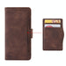 Leather Phone Case With Calf Texture And Card Slots