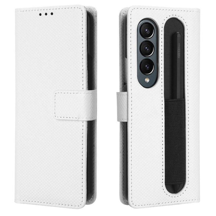 Textured Leather Phone Case For Samsung Galaxy z Fold 4 5g