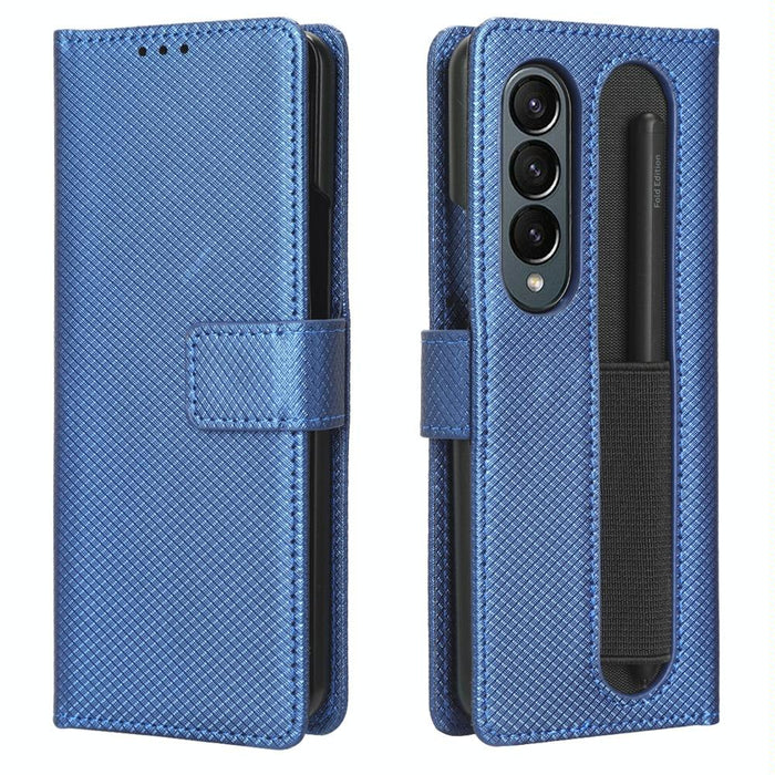 Textured Leather Phone Case For Samsung Galaxy z Fold 4 5g