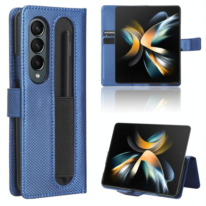 Textured Leather Phone Case For Samsung Galaxy z Fold 4 5g