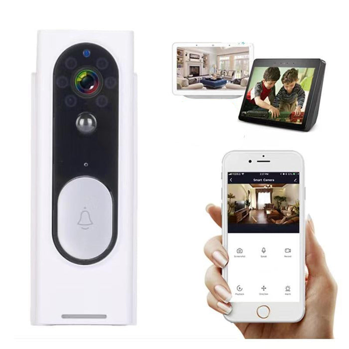 Wireless Intelligent Video Doorbell Support Two-Way Voice Infrared Night Vision Motion Detection