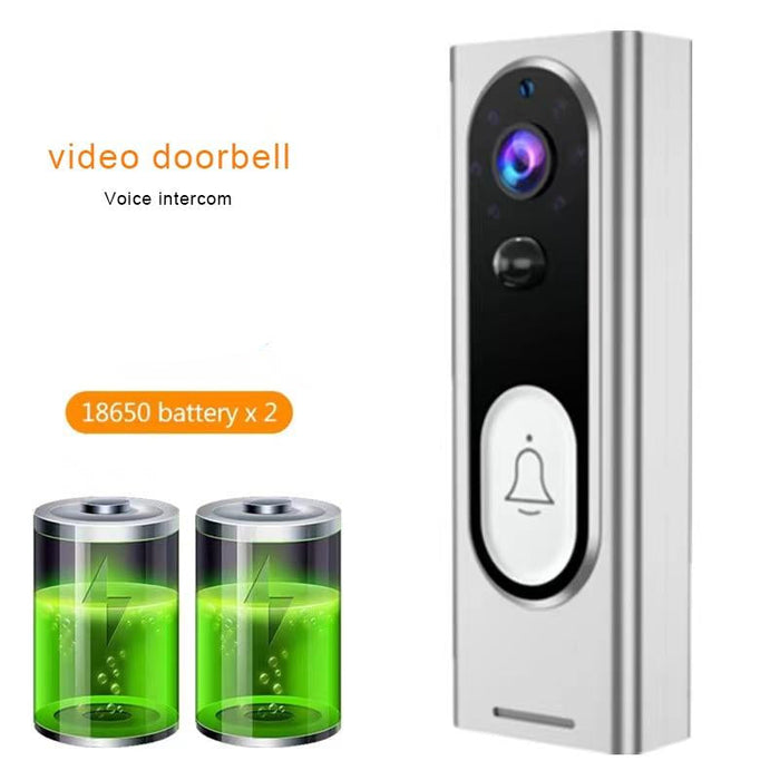 Wireless Intelligent Video Doorbell Support Two-Way Voice Infrared Night Vision Motion Detection