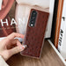 Ostrich Texture Leather Phone Case For Samsung Galaxy z