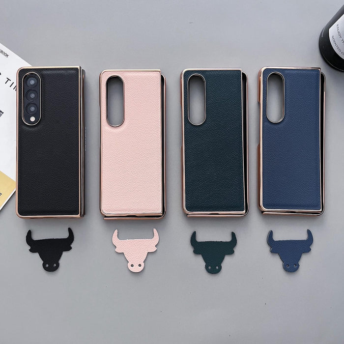 Nano Electroplating Pu Phone Case Skyline Series