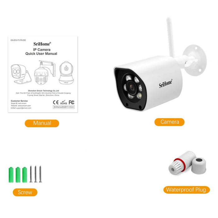 4.0Mp Ai Humanoid Tracking Wifi Outdoor Surveillance Camera