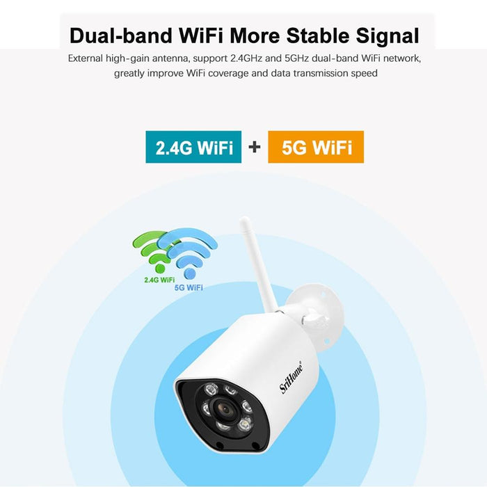 4.0Mp Ai Humanoid Tracking Wifi Outdoor Surveillance Camera