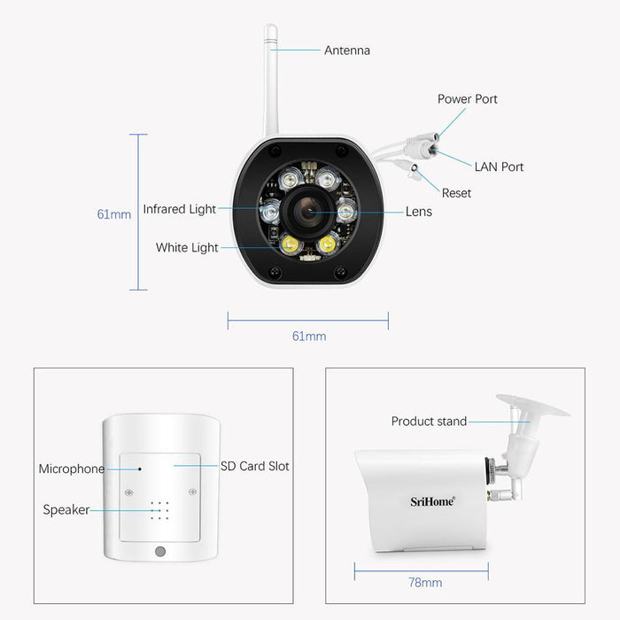 4.0Mp Ai Humanoid Tracking Wifi Outdoor Surveillance Camera