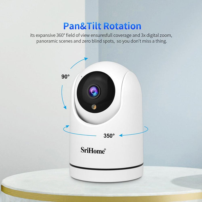 2.0Mp 1080P Hd Ai Wifi Pan-Tilt Surveillance Camera