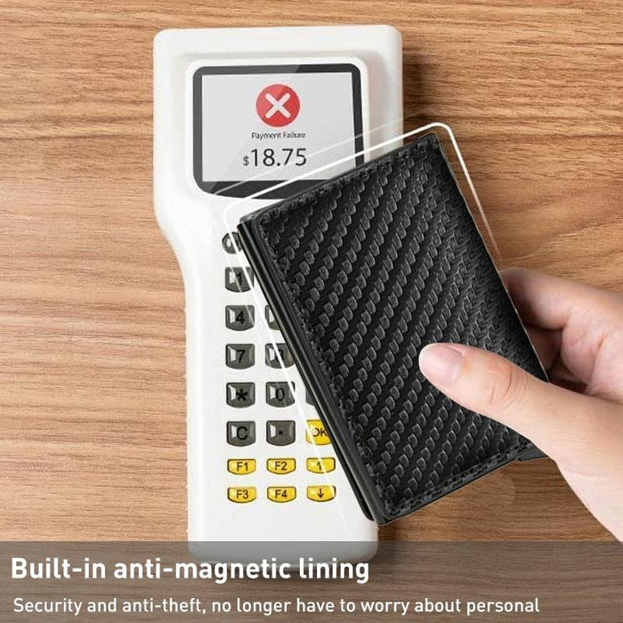 Carbon Fiber Rfid Wallet for Men