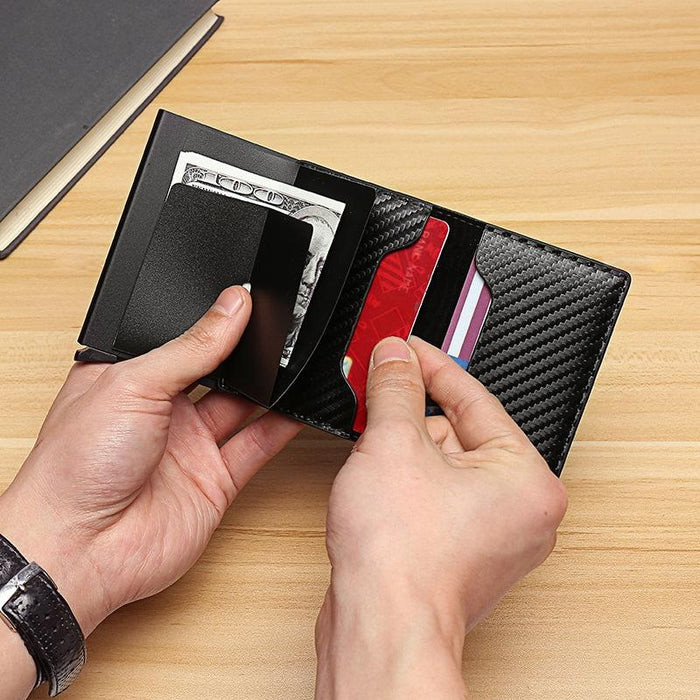 Carbon Fiber Rfid Wallet for Men