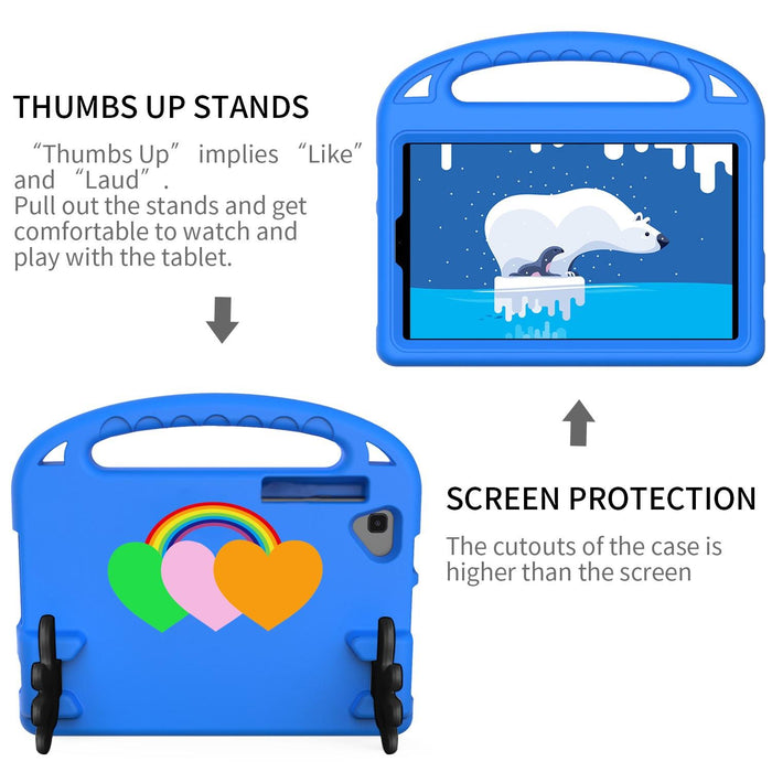 For Huawei Matepad 10.4 2022 Love Small Palm Holder Eva Tablet Case Blue