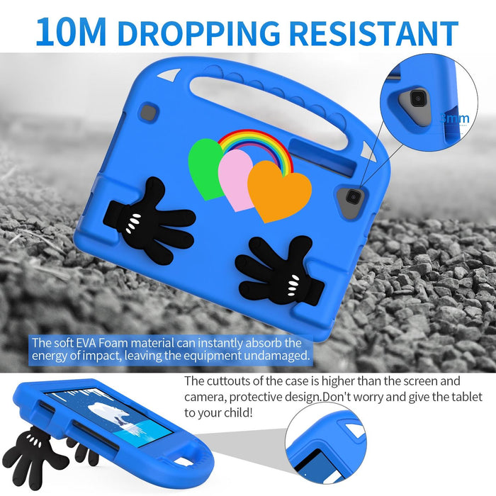 For Huawei Matepad T8 Love Small Palm Holder Eva Tablet Case Blue