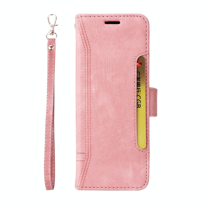 Leather Dual Side Buckle Phone Case For Samsung Galaxy z