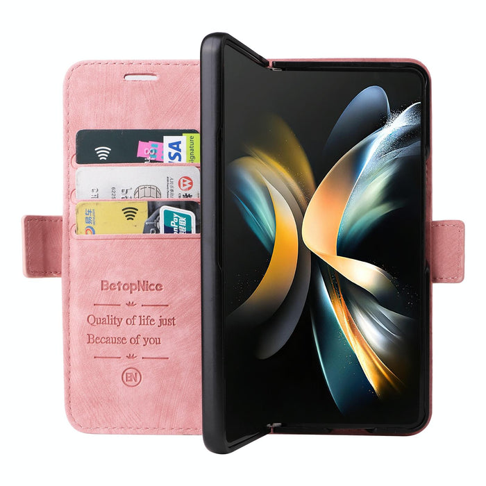 Leather Dual Side Buckle Phone Case For Samsung Galaxy z