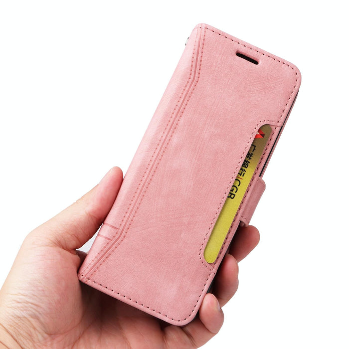 Leather Dual Side Buckle Phone Case For Samsung Galaxy z