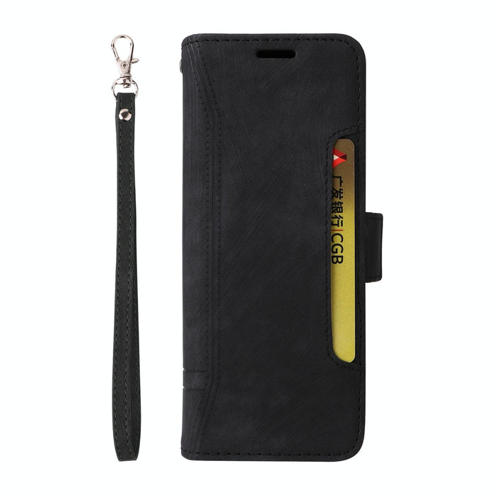 Leather Dual Side Buckle Phone Case For Samsung Galaxy z