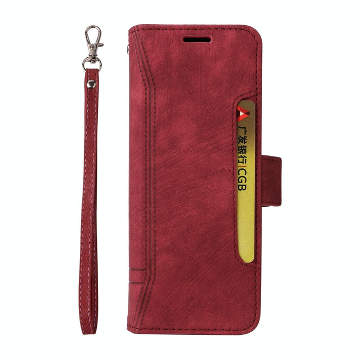 Leather Dual Side Buckle Phone Case For Samsung Galaxy z