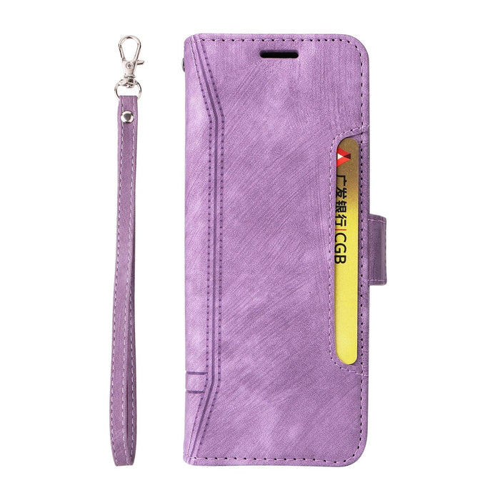 Leather Dual Side Buckle Phone Case For Samsung Galaxy z