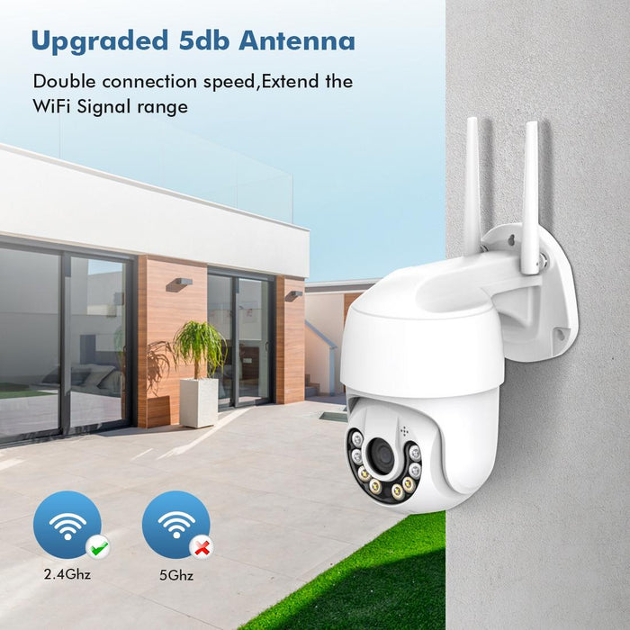 1920 X 1080P Hd 2Mp Wireless Wifi Smart Surveillance Camera Support Night Vision & Motion Detection & Two-Way Audio & Tf Card