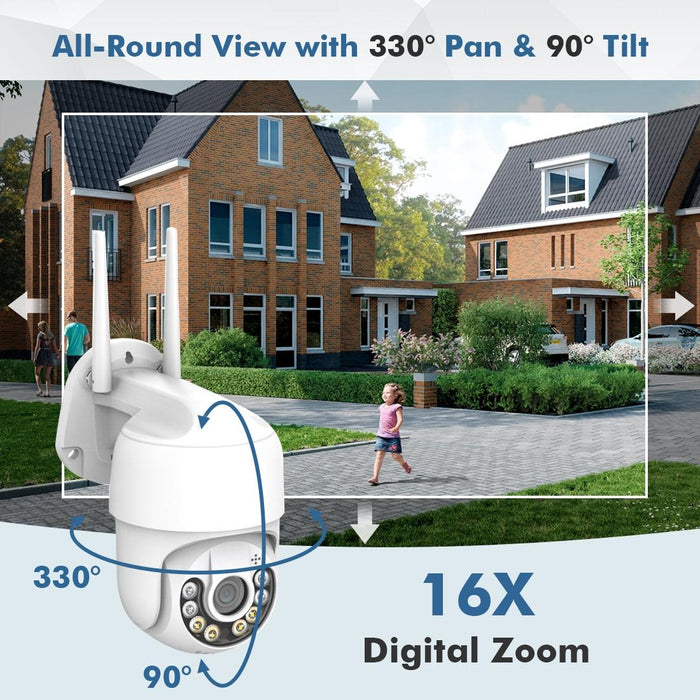 1920 X 1080P Hd 2Mp Wireless Wifi Smart Surveillance Camera Support Night Vision & Motion Detection & Two-Way Audio & Tf Card