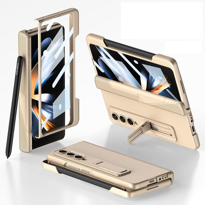 Foldable Phone Case With Magnetic Closure And Pen Slot