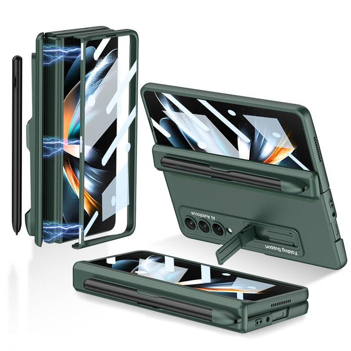 Fold 4 Gkk Magnetic Hinge Flip Case With Holder And Pen Slot