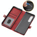 Grid Texture Leather Phone Case With Lanyard For Samsung