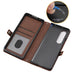 Grid Texture Leather Phone Case With Lanyard For Samsung