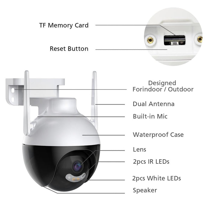 4Mp Hd Wireless Wifi Smart Surveillance Camera