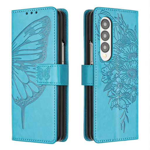 Embossed Butterfly Leather Phone Case