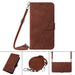 Crossbody 3d Embossed Flip Leather Phone Case