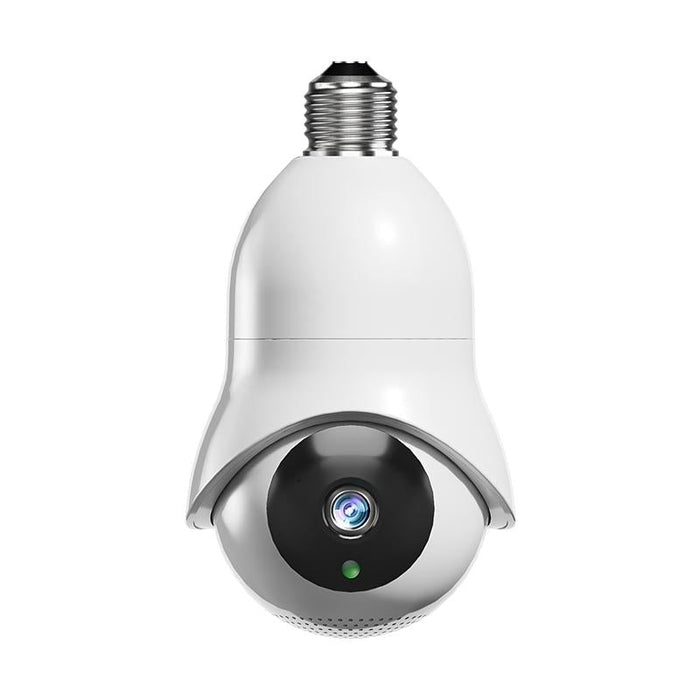 2.0Mp Hd Light Bulb Wifi Surveillance Camera Support Motion Detection Night Vision White