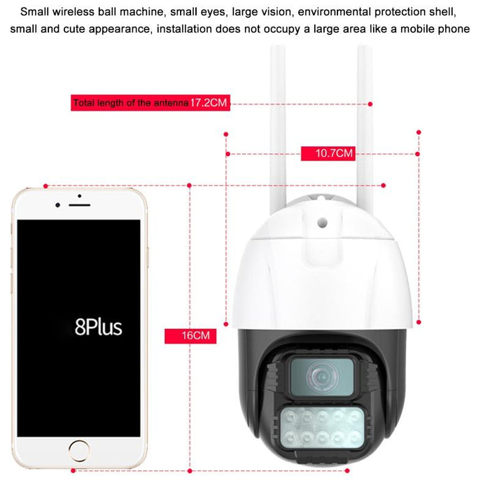 3Mp Humanoid Recognition Ai Alarm Wifi Dome Ip Camera