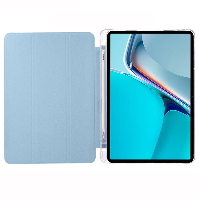 For Huawei Matepad 11 2021 3-Folding Transparent Tpu Smart Leather Tablet Case