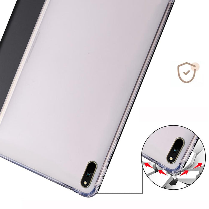 For Huawei Matepad 11 2021 3-Folding Transparent Tpu Smart Leather Tablet Case